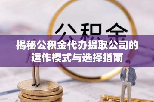 襄州揭秘公积金代办提取公司的运作模式与选择指南